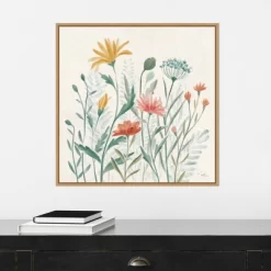 22" X 22" Wildflower Vibes III By Janelle Penner Framed Canvas Wall Art Light Brown - Amanti Art -Home Decor Outlet Store GUEST be52b673 760c 450b b2f2 e555cf00ddbb