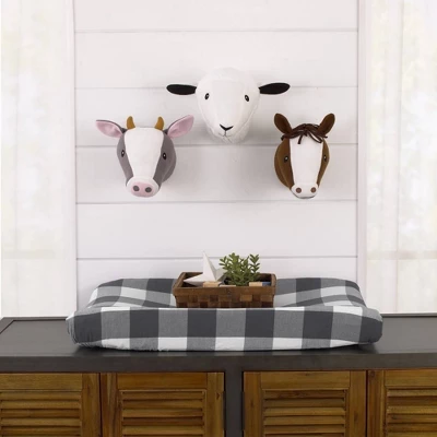 Little Love By NoJo Sheep Plush Head Wall Decor 4 Little Love By NoJo Sheep Plush Head Wall Decor - Image 4