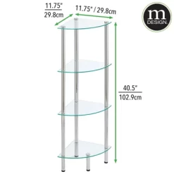 MDesign Household Floor Storage Corner Tower, 4 Tier 19 MDesign Household Floor Storage Corner Tower, 4 Tier -Home Decor Outlet Store GUEST bf8e2320 b988 4d26 80f0 1c2f37fb8f15