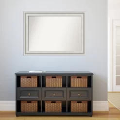 42" X 30" Non-Beveled Parlor White Wall Mirror - Amanti Art -Home Decor Outlet Store GUEST c3d4b306 b1c3 4cfc 9b66 fa73d0600899