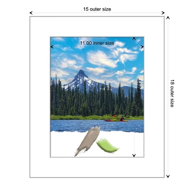 Amanti Art Wedge White Picture Frame 3 Amanti Art Wedge White Picture Frame - Image 3