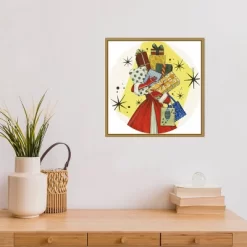 16" X 16" Vintage Christmas Gifts By Grace Popp Framed Canvas Wall Art - Amanti Art 9 16" X 16" Vintage Christmas Gifts By Grace Popp Framed Canvas Wall Art - Amanti Art -Home Decor Outlet Store GUEST c86534be 2049 460b a7a9 d491c383d3ad