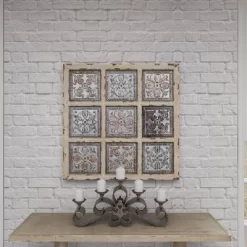 Metal Scroll Wall Decor With Embossed Details Beige - Olivia & May -Home Decor Outlet Store GUEST c9848094 cb1f 436e 8c1d 7104d00be1e6