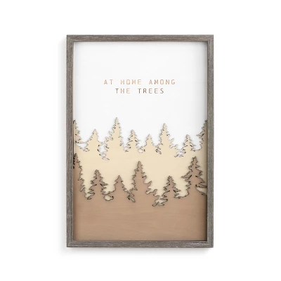 DEMDACO At Home Among The Trees Wall Art Brown 1 DEMDACO At Home Among The Trees Wall Art Brown