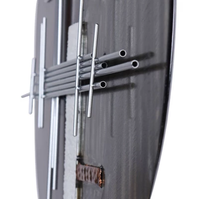 Geo Moon Metal Wall Sculpture Silver - StyleCraft 3 Geo Moon Metal Wall Sculpture Silver - StyleCraft - Image 3