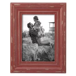 Red Decorative Distressed Wood Picture Frame - Foreside Home & Garden -Home Decor Outlet Store GUEST cd6cb6bb ae43 4cdd bc64 f8d3a38e2959