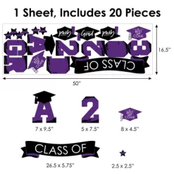 Big Dot Of Happiness Purple Class Of 2023 Graduation Party Wall Decals Set Of 20 -Home Decor Outlet Store GUEST ce631e1b b572 43c1 8767 0b06b1ee2364