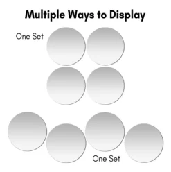 Americanflat Adhesive Mirror Tiles - Peel And Stick Mirrors For Wall - Frameless Round Mirrors For Bedroom And Living Room Décor -Home Decor Outlet Store GUEST cea16b56 7f7a 460e 97d6 05b415ba315a