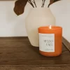 Sweet Water Decor Hello Fall 15oz Orange Matte Jar Candle