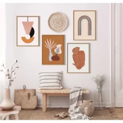 18" X 24" Sylvie Happy Gates Framed Canvas Wall Art By Alexander Ginzburg Natural - Kate And Laurel -Home Decor Outlet Store GUEST d5369cd2 b69d 4688 b6d4 99203f63a214