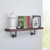 35.5" X 7.5" Industrial Pipe Wall Shelf - Danya B.