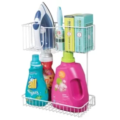 MDesign Metal 2-Level Wall Mount Laundry Storage Baskets, Iron Holder 9 MDesign Metal 2-Level Wall Mount Laundry Storage Baskets, Iron Holder -Home Decor Outlet Store GUEST d5445f15 dadd 4267 b45e ed78eba9b832