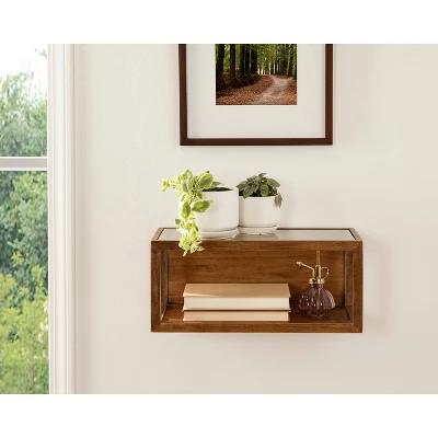 18" X 8" Wessler Decorative Wood Box Shelf Rustic Brown - Kate & Laurel All Things Decor 7 18" X 8" Wessler Decorative Wood Box Shelf Rustic Brown - Kate & Laurel All Things Decor - Image 7