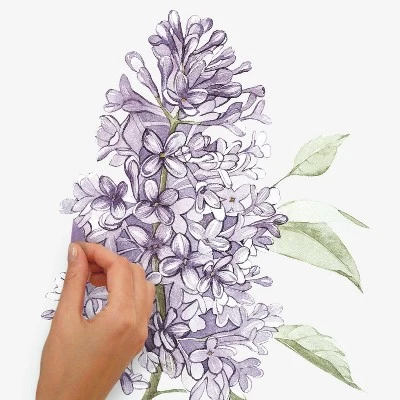 Lilac Peel And Stick Giant Wall Decal - RoomMates 4 Lilac Peel And Stick Giant Wall Decal - RoomMates - Image 4
