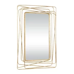 Metal Wall Mirror With Thin Metal Rectangle Frame Gold - Olivia & May 19 Metal Wall Mirror With Thin Metal Rectangle Frame Gold - Olivia & May -Home Decor Outlet Store GUEST dc0bbeaa 4c1c 4062 ada3 cd6b4900684a