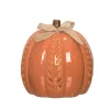Transpac Dolomite 7.7 In. Orange Harvest Medium Light Up Carved Vine Pumpkin
