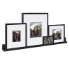 5pc Gallery Frame/Shelf Box Set Black - Kate & Laurel All Things Decor