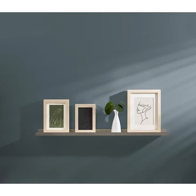 32" X 4" Border Shelf Driftwood - Dolle Shelving 2 32" X 4" Border Shelf Driftwood - Dolle Shelving - Image 2