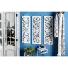Wood Floral Handmade Intricately Carved Wall Decor Set Of 3 White - Olivia & May