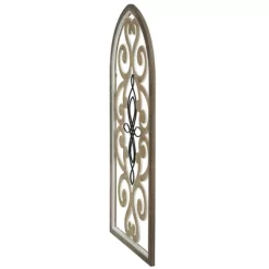 Traditional Screen Wood And Metal Wall Sculpture Brown - StyleCraft