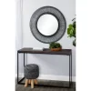 Metal Starburst Wall Mirror Black - Olivia & May