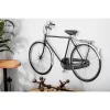 Modern Metal Bike Wall Decor With Seat And Handles Black - Olivia & May