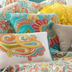 Palisades Floral Decorative Pillow Teal - Levtex Home