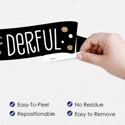 Big Dot Of Happiness 1st Birthday Little Mr. Onederful - Peel And Stick Boy First Birthday Party Decoration - Wall Decals Backdrop 2 Big Dot Of Happiness 1st Birthday Little Mr. Onederful - Peel And Stick Boy First Birthday Party Decoration - Wall Decals Backdrop - Image 2