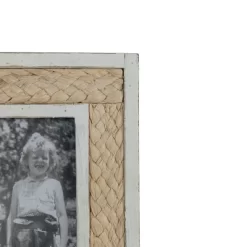 4X6 Inch Woven Reed Picture Frame With White MDF & Glass By Foreside Home & Garden -Home Decor Outlet Store GUEST ee164f33 b053 4e43 9393 db87906e99f6