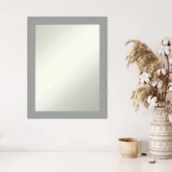 22" X 28" Non-Beveled Brushed Nickel Wall Mirror - Amanti Art -Home Decor Outlet Store GUEST f6f89fb2 9a46 42df b496 50babae0f97d