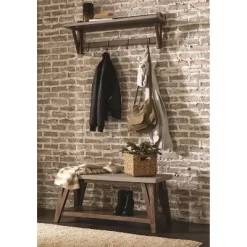 Brookside Entryway Coat Hook Concrete Coated Top And Wood Light Gray/Brown - Alaterre Furniture 11 Brookside Entryway Coat Hook Concrete Coated Top And Wood Light Gray/Brown - Alaterre Furniture -Home Decor Outlet Store GUEST fb634507 e07a 4b94 b381 95f36a39e5cd
