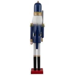 Northlight 48.25" Blue And White Christmas Nutcracker Soldier With Sword -Home Decor Outlet Store GUEST fcb38d08 6fbf 4850 9e23 7bd18dc57ac1