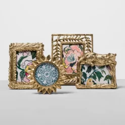 4" X 4" Cast Sunburst Frame Gold - Opalhouse™ -Home Decor Outlet Store GUEST fd37b239 5c24 4dd7 9ffd e03c865a7260