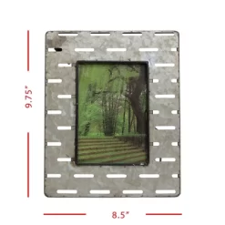 4x6 Inches Galvanized Metal & Glass Photo Frame - Foreside Home & Garden -Home Decor Outlet Store GUEST fe3d63e8 c524 41b6 ab25 407c4afbc42f